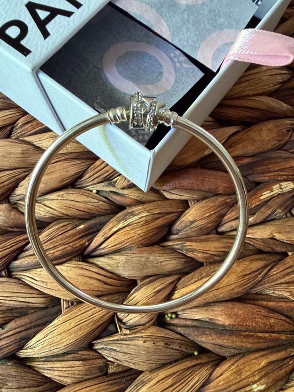 Pandora Shooting Star Silver Bangle NWoT